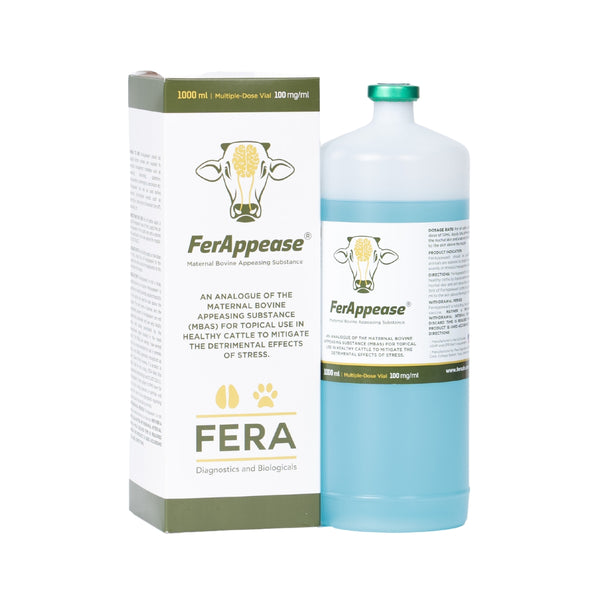 FerAppease Bovine® 1 L Combo: 9-Bottles Plus Free Pour-On Gun
