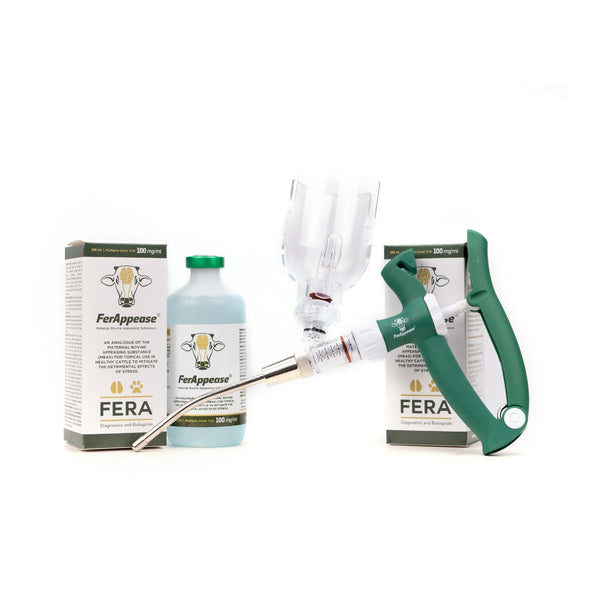 FerAppease Bovine® 300ml Combo: 10-Bottles Plus Free Pour-On Gun